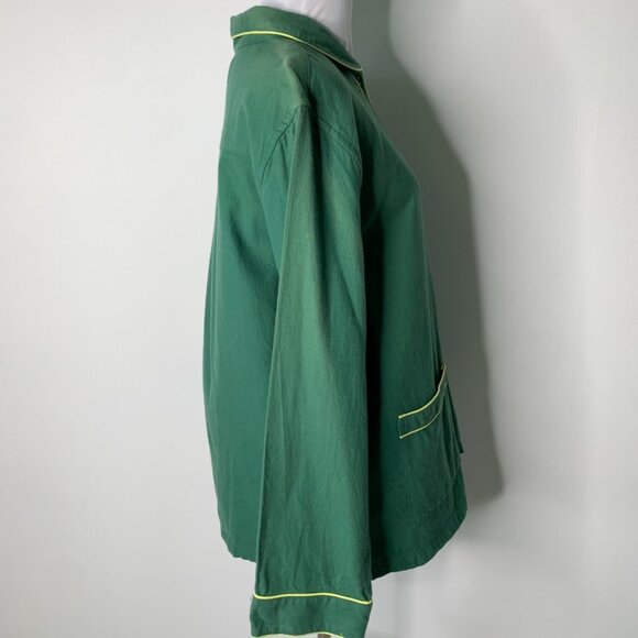 Anthropologie LAKE Women’s Green Pajama Long Set Size Medium - Picture 11 of 14